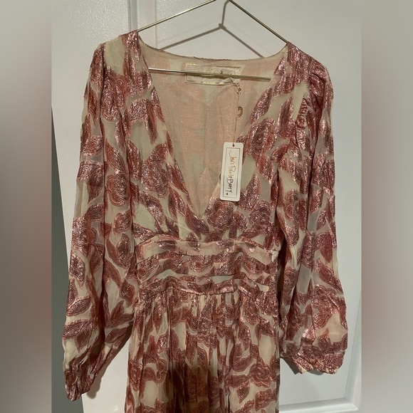 NWT Free People x Jen’s Pirate Booty Rising Star Lapis Pink Maxi Dress✨ Size XS - Picture 11 of 12